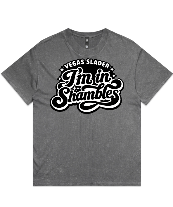 Dark Gray Stone Washed Shambles Tee