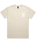 Embroidered VS Logo Shirt | Faded EKRU