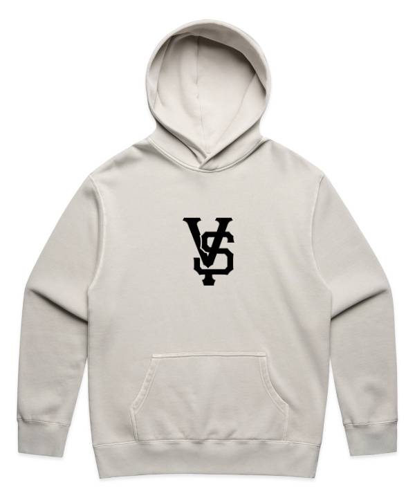 Embroidered VS Logo Hoodie | Faded BONE