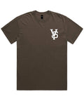 Embroidered VS Logo Shirt | Faded Brown