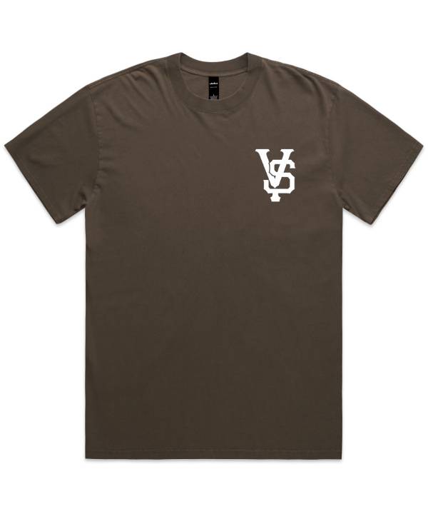 Embroidered VS Logo Shirt | Faded Brown