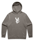 Embroidered VS Logo Hoodie | Faded Grey